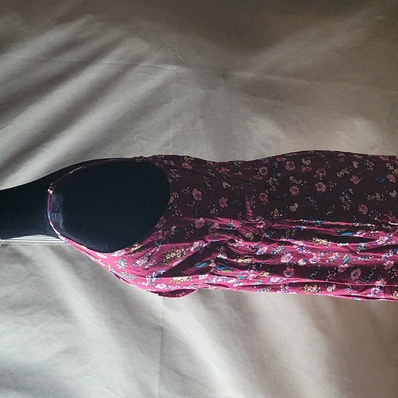 Sleeveless string strap dress with floral print - Picture 4 of 8